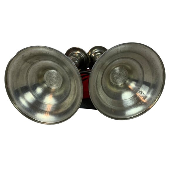 Vintage Stieff Pewter Candlesticks Set of 2 Old Sturbridge Village Candle Holder - Picture 6 of 10